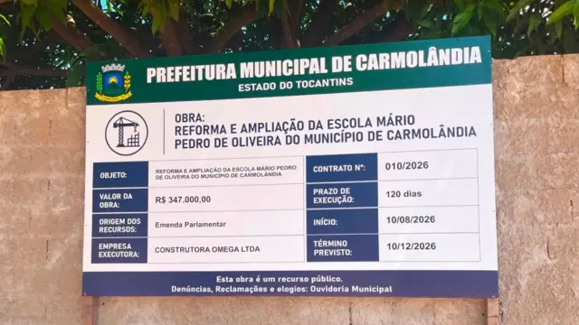 PREFEITURA EM AÇÃO - REFORMA E AMPLIAÇÃO DA ESCOLA MÁRIO PEDRO DE OLIVEIRA
